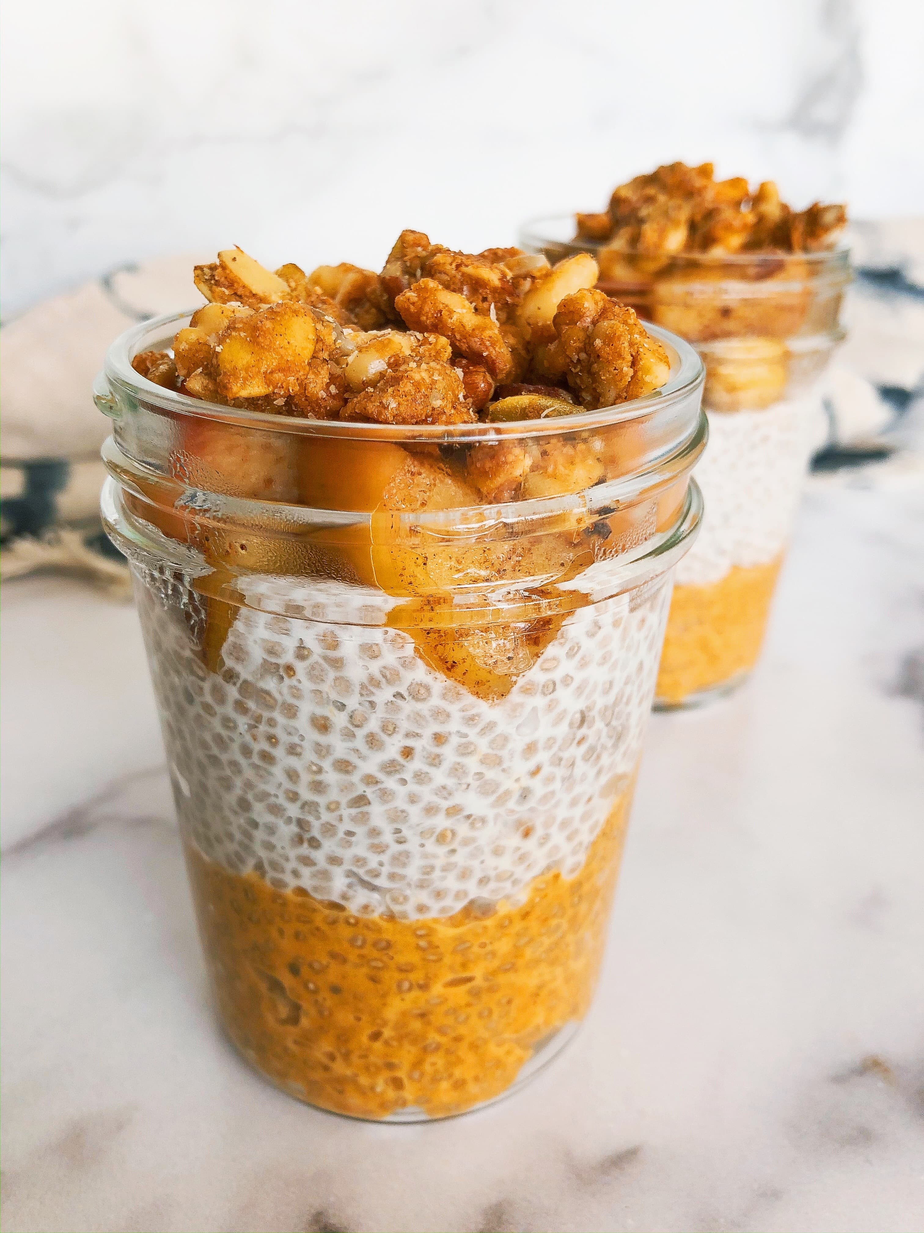 Fall Chia Pudding Parfait